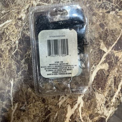 500pc ELASTIC RUBBER BANDS Black, Snag-Free - Thumbnail 3