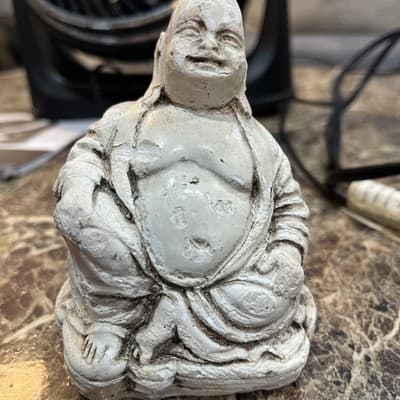 Smiley fat Buddha statue God totem avatar Indian religious religion lucky figure - Image 1