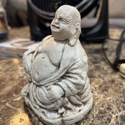Smiley fat Buddha statue God totem avatar Indian religious religion lucky figure - Thumbnail 2
