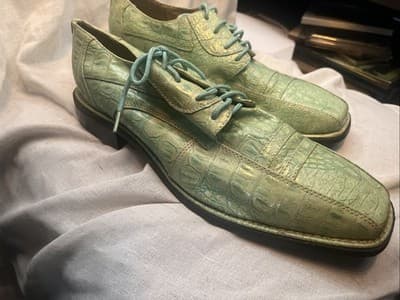 Miralto Men’s Size 12 Dress Shoes Studio Collection Light Green - Thumbnail 3