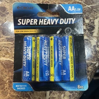 e-CIRCUIT Super Heavy Duty Batteries AA1.5v - Image 1