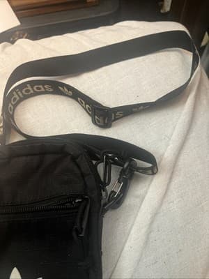 Adidas Originals Unisex Festival Crossbody Mini Cellphone Bag, Black/White - Thumbnail 5