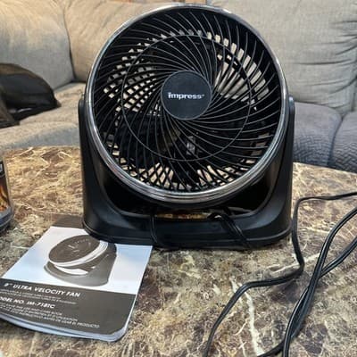 Impress 9 inch Ultra Velocity Fan in Black - Thumbnail 2