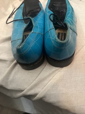 Fortune from liberty shoes 12 Blue And Black Genuine Leather - Thumbnail 4