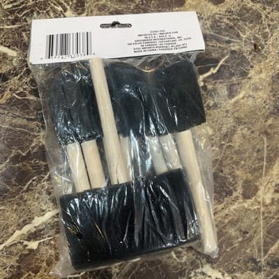 NEW TOOL BENCH Foam Brushes - Pinceaux en mousse - 8 pieces - Great for Painting - Thumbnail 2