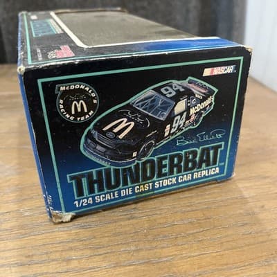 BILL ELLIOTT #94 McDonalds Ford Thunderbat 1995 1/24 Racing Champions New in Box - Thumbnail 6