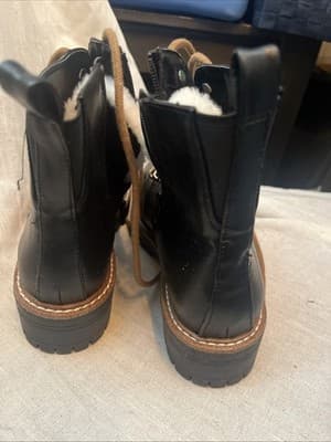 Target Black Combat Boots Sz 6 - Thumbnail 2