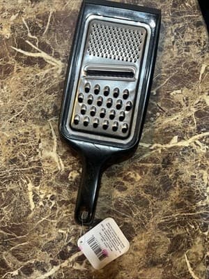 Kitchen Cooking Concepts Cheese Grater Hand Held Black - Image 1
