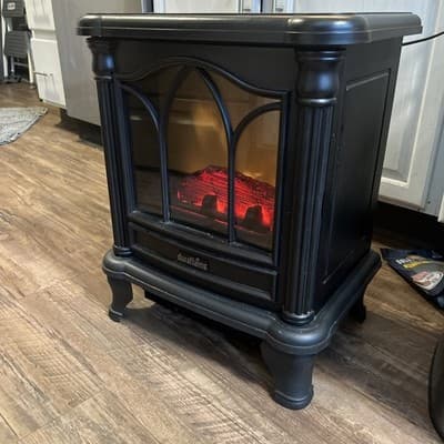 Duraflame DFS-450-2 Carleton Electric Stove with Heater, Black - Thumbnail 4