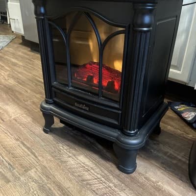 Duraflame DFS-450-2 Carleton Electric Stove with Heater, Black - Thumbnail 3