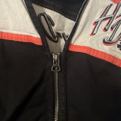 Women’s Harley Davidson Shirt Small Speedway Spirit Full Zip Single Stitch - Thumbnail 4