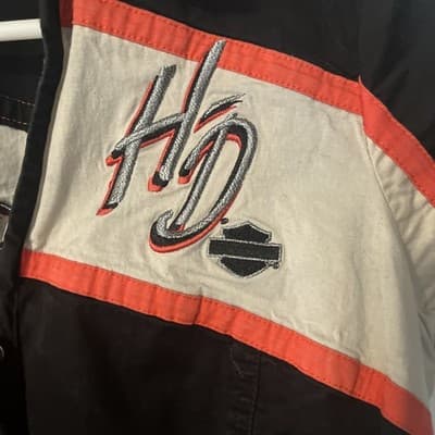 Women’s Harley Davidson Shirt Small Speedway Spirit Full Zip Single Stitch - Thumbnail 3