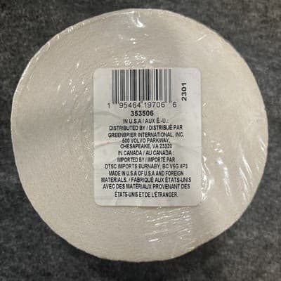 White PARTY CREPE PAPER STREAMERS 353506 1 Rolls/Pack 175ft long x 1.75" wide - Thumbnail 2