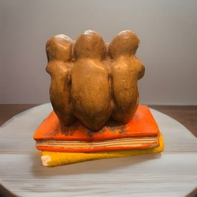 Three Wise Monkeys Speak No Evil, Hear No Evil, See No Evil On Books (#65-56) - Thumbnail 3