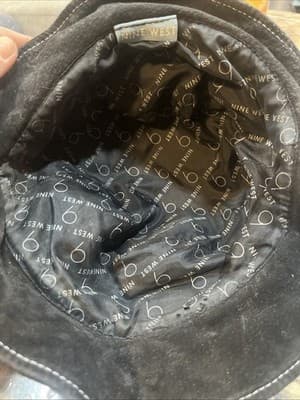 Nine West Women’s Black Hat With White Stitching - Thumbnail 2