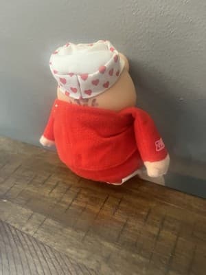 ziggy collectibles In Red Outfit And Heart Pattern Hat With I Love You Shirt - Thumbnail 4