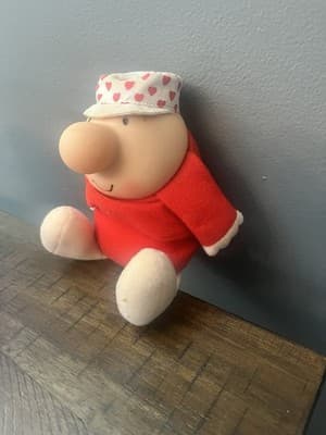 ziggy collectibles In Red Outfit And Heart Pattern Hat With I Love You Shirt - Thumbnail 3