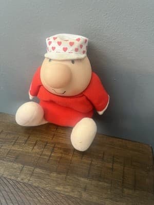 ziggy collectibles In Red Outfit And Heart Pattern Hat With I Love You Shirt - Thumbnail 2