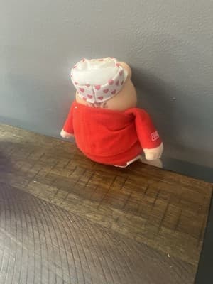 ziggy collectibles In Red Outfit And Heart Pattern Hat With I Love You Shirt - Thumbnail 5