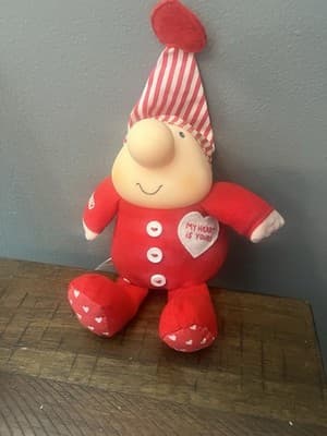 ziggy collectibles Red Outfit “my Heart Is Yours” Button Up PJS With Striped Hat - Image 1