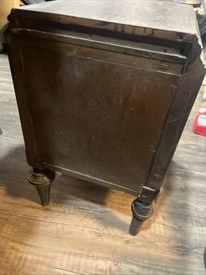 Vintage Antique Copper Lined Smoke Stand Humidor Cigar Cabinet End Table Stand - Thumbnail 7