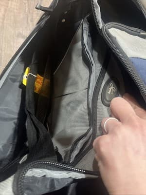 Skyway Rolling Duffle Bag Wheeled Travel Luggage Navy Blue Large - Thumbnail 3