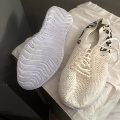 cheetah white tennis shoes - Thumbnail 4