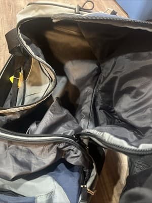 Skyway Rolling Duffle Bag Wheeled Travel Luggage Navy Blue Large - Thumbnail 2