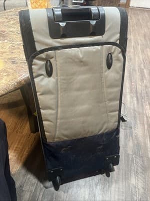 Skyway Rolling Duffle Bag Wheeled Travel Luggage Navy Blue Large - Thumbnail 5