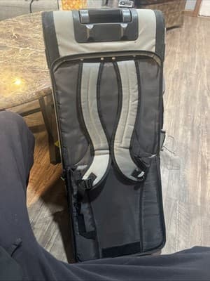 Skyway Rolling Duffle Bag Wheeled Travel Luggage Navy Blue Large - Thumbnail 7