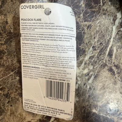 Covergirl Peacock Flare Mascara Washable - 810 Black Brown BRAND NEW - Thumbnail 3