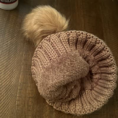 Erin Andrew’s Tan Snow Cap Beanie - Thumbnail 2