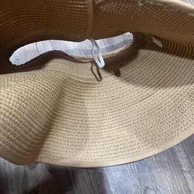 Women’s Bamboo Sun Hat Open Top Boho - Thumbnail 3