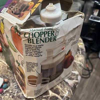 Manual Food Processor and Chopper Missing Blades SKU#00632B Unbranded - Image 1