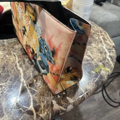 NWT Living Things ‘Celebrity’ Beaded Handbag Purse Graphics On Both Sides - Thumbnail 4