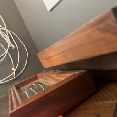 Mirror Set Vintage 1990s Set Wall Hangs Wood - Thumbnail 4