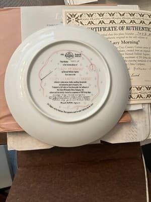 Knowles Cozy Country Corners Lazy Morning Collectible Plate - Thumbnail 2