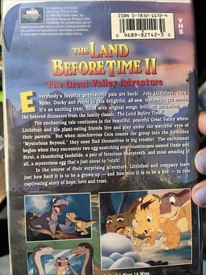 The Land Before Time II: The Great Valley Adventure (VHS, 1994, Clamshell) - Thumbnail 2