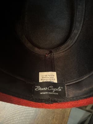 bruno capelo fedora hats LARGE/XL red Polyester - Thumbnail 4