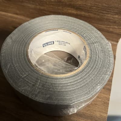 Uline Duct Tape 3” x 60 yds Gray Heavy Duty Industrial Strength Adhesive Roll - Image 1