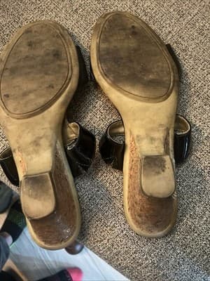 Women’s Karen Scott Gold Chain Hardware Cork Sandals Size 9M - Thumbnail 8