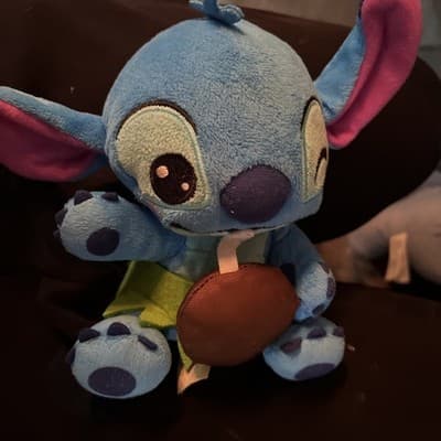 Disney Stitch Feed Me Small Plush Coconut Lilo Stuffed Animal Toy 6" Alien - Thumbnail 4