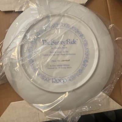 RECO "THE SURREY RIDE" September Collector's Plate By Sandra Kuck 1984, - Thumbnail 2