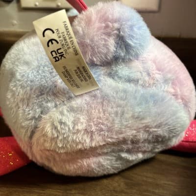 Zuru Rainbocorns Purple Unicorn Bunny plush stuffed animal toy 4” - Thumbnail 7