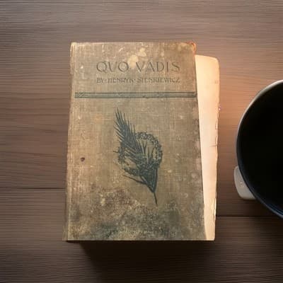 Quo Vadis By Henryk Sienkiewicz 1898 Popular Edition Hardcover Antique Book - Image 1