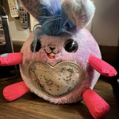 Zuru Rainbocorns Purple Unicorn Bunny plush stuffed animal toy 4” - Thumbnail 2