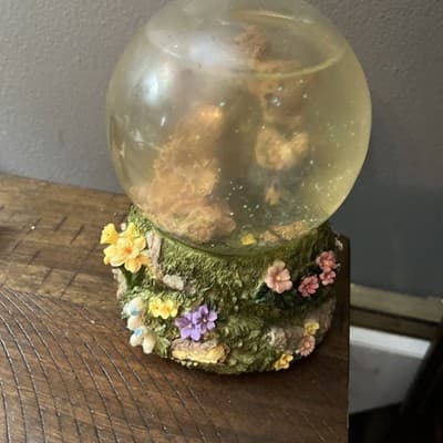 Mama Bear Boy Girl Musical Snow Globe works - Image 1
