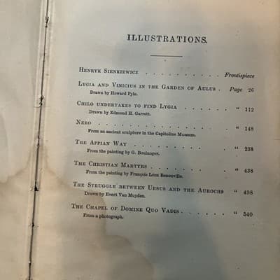 Quo Vadis By Henryk Sienkiewicz 1898 Popular Edition Hardcover Antique Book - Thumbnail 10