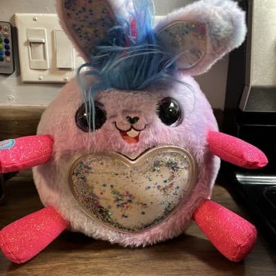 Zuru Rainbocorns Purple Unicorn Bunny plush stuffed animal toy 4” - Image 1