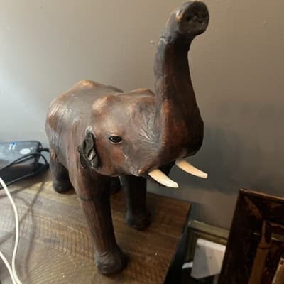 Old Vintage Elephant Figurine Art Rare Antique Statue Art Decorative Showpiece - Thumbnail 4